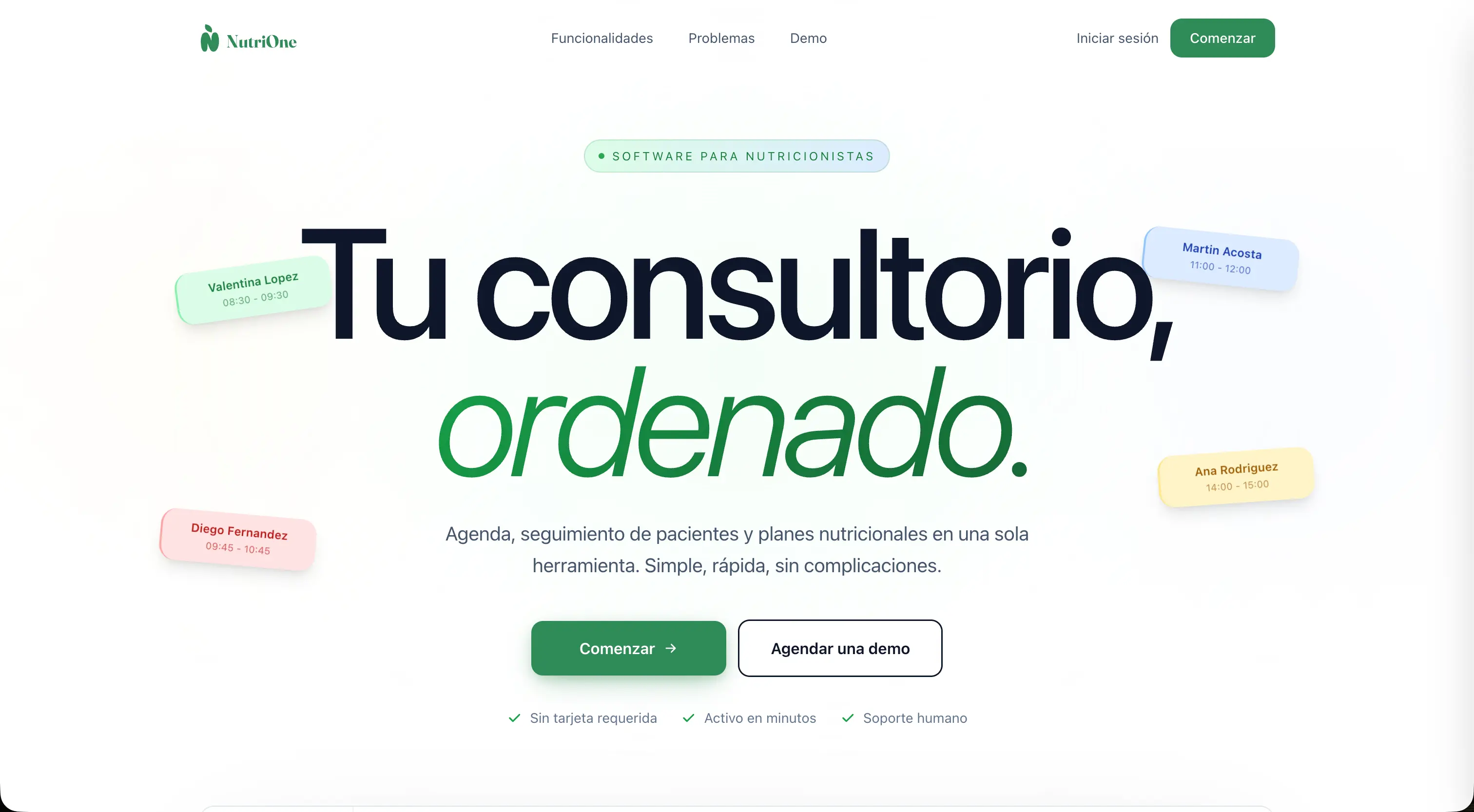 NutriOne screenshot